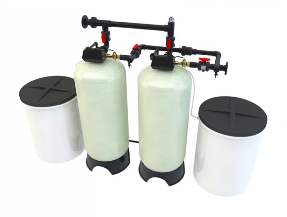 巨津JJ-KF-600E2(8-12噸/小時) 雙閥雙罐系統(tǒng)#6 富萊克軟化水設備2850*2